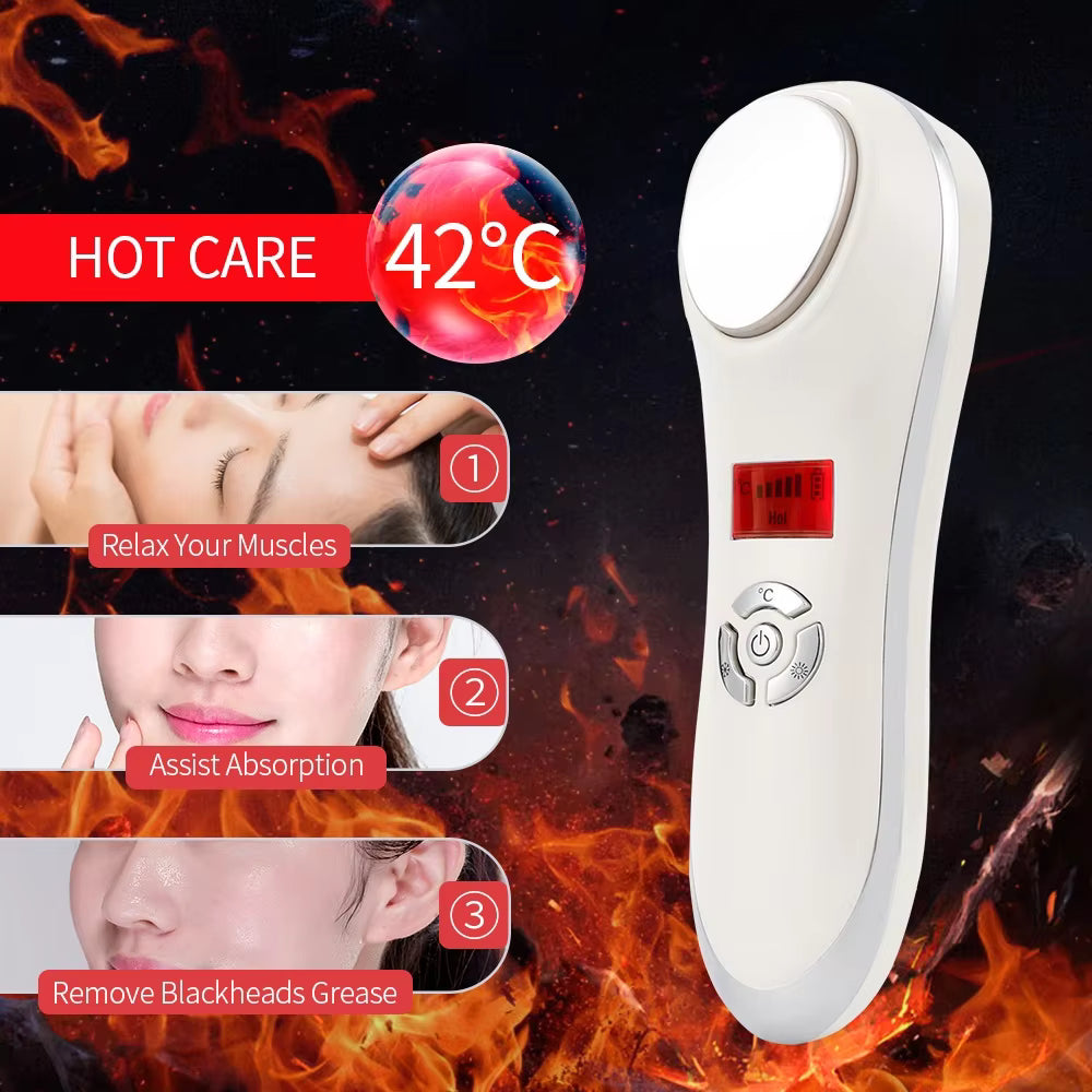 Facial Hot & Cold Cryotherapy Vibration Massager